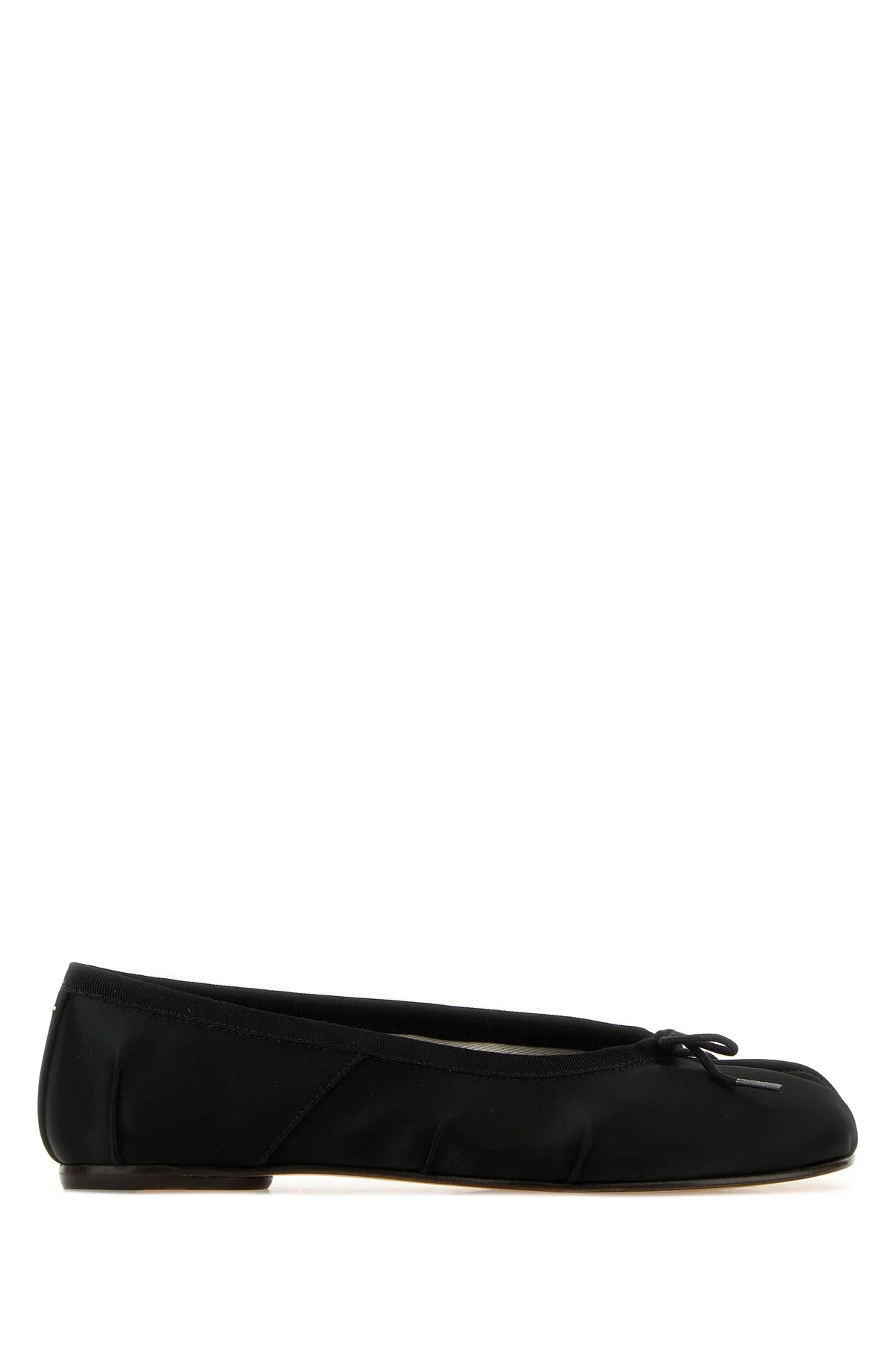 Black satin Tabi ballerinas - 1