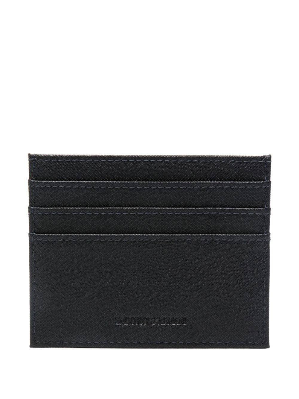 logo-embossed card holder - 2