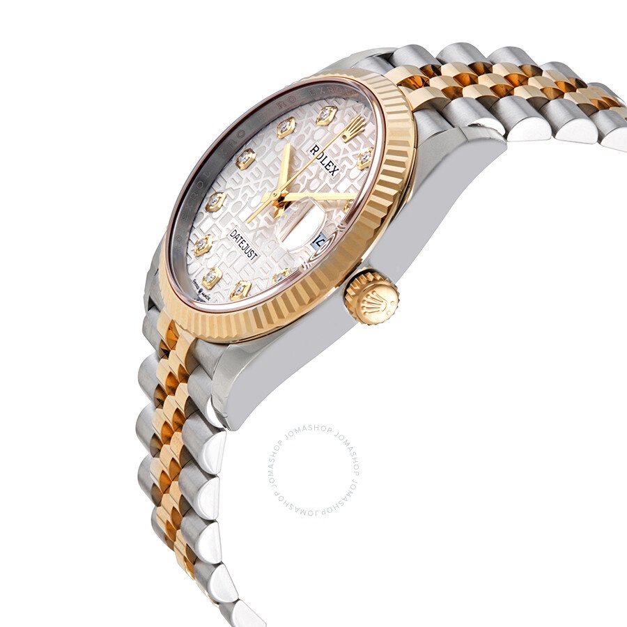 Rolex Datejust 36 Silver Jubilee Diamond Dial Men's Steel and 18kt Yellow Gold Jubilee Watch 126233S - 2