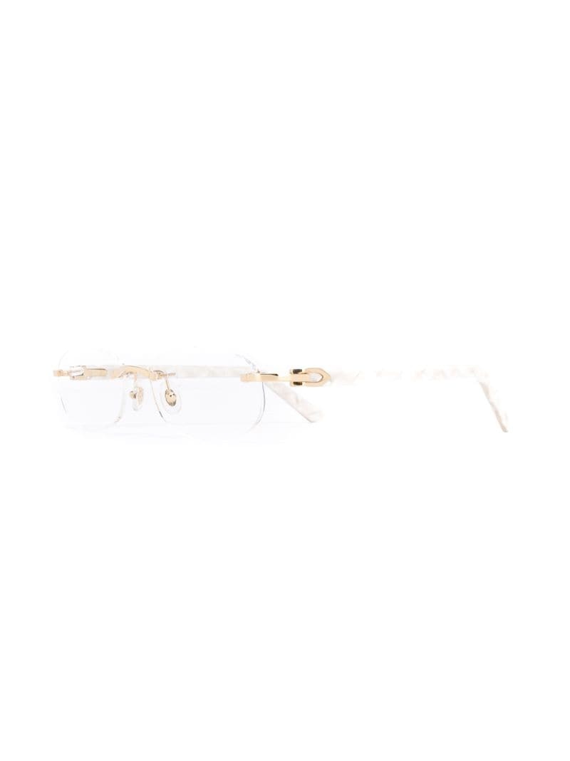 C Décor rimless oval-frame glasses - 2