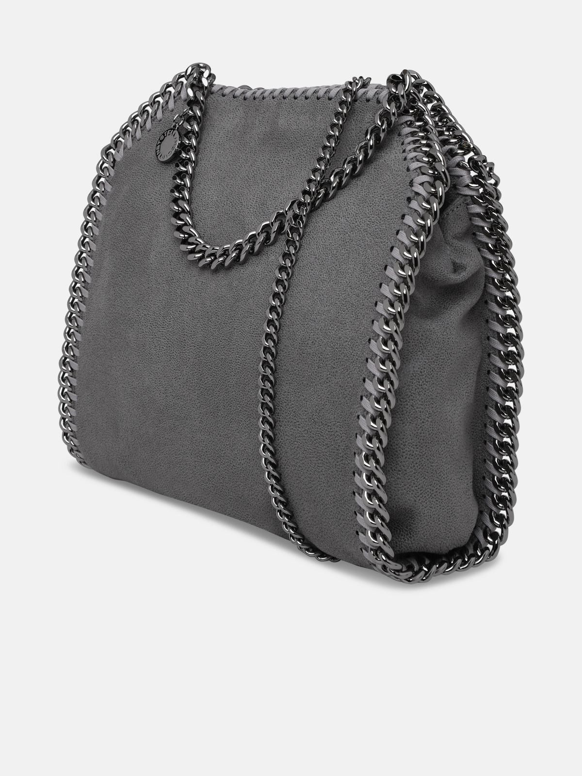 GREY POLYESTER MINI FALABELLA BAG - 2