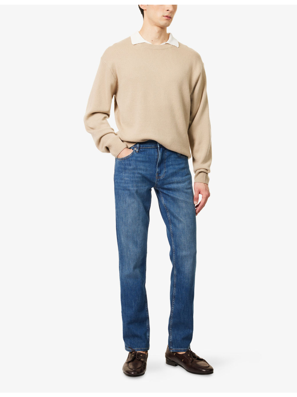 Modern Straight Slim-Fit Stretch-Denim Jeans - 2