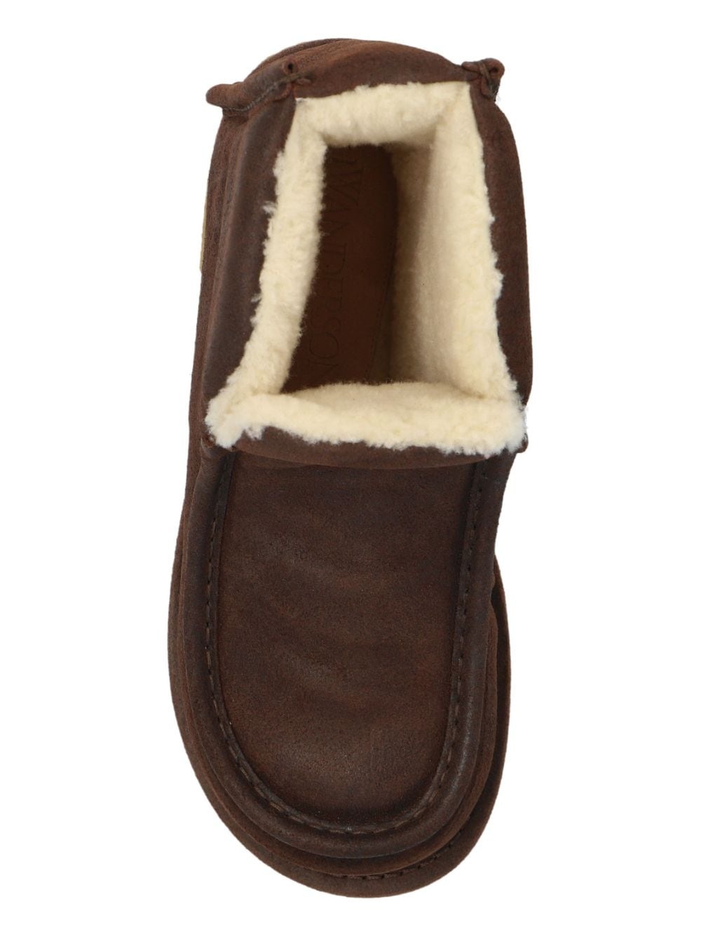 shearling-lined suede boots - 6