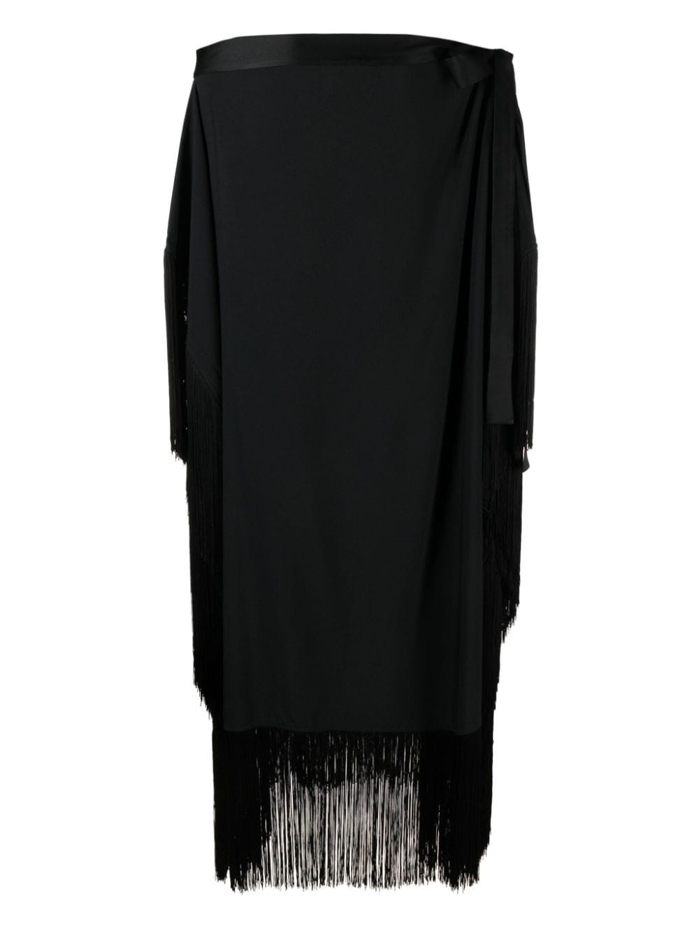 fringed-edge kaftan maxi dress - 2