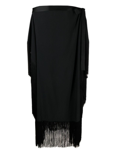 Taller Marmo fringed-edge kaftan maxi dress outlook