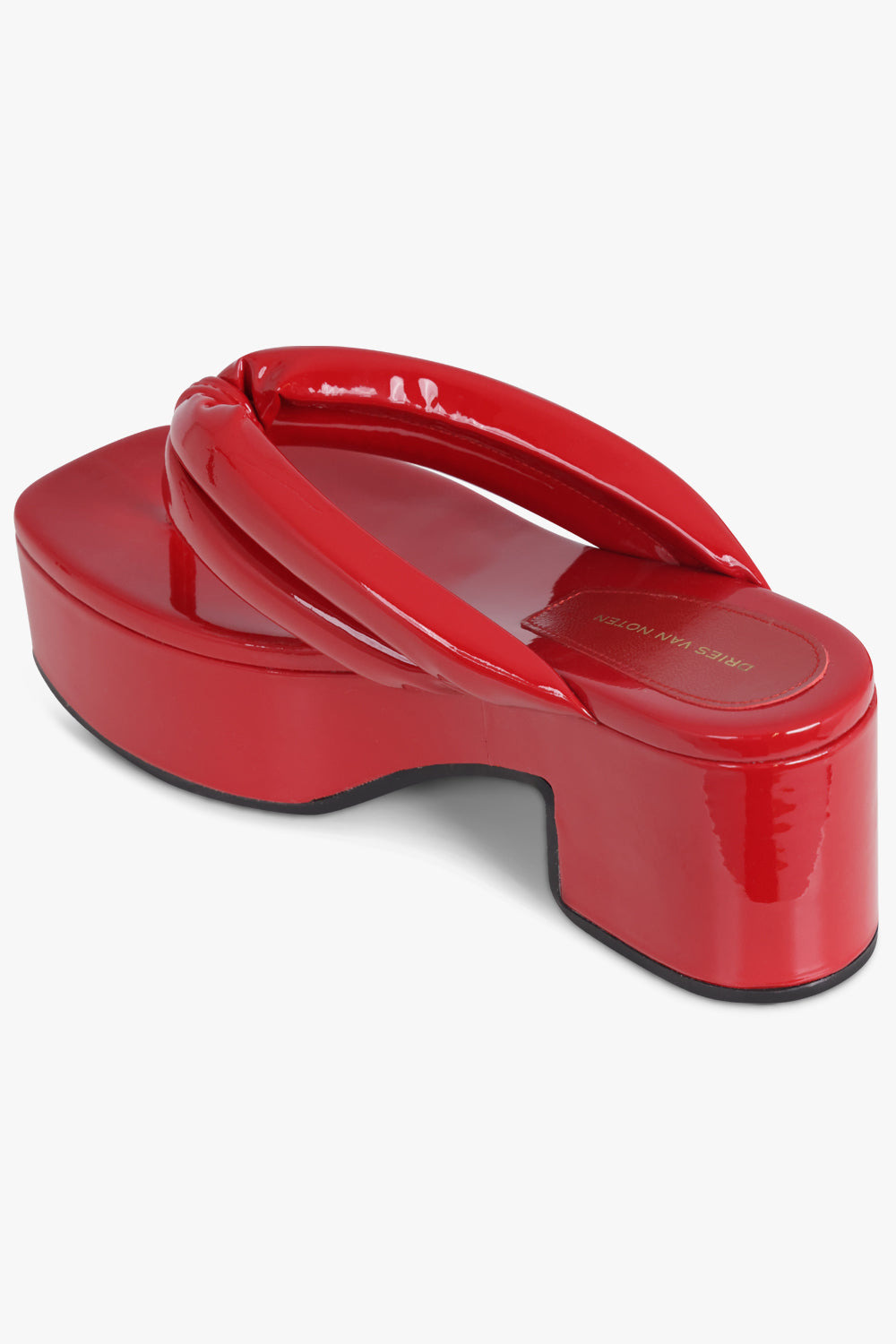 CHUNKY 60MM CLOG THONG | RED - 3