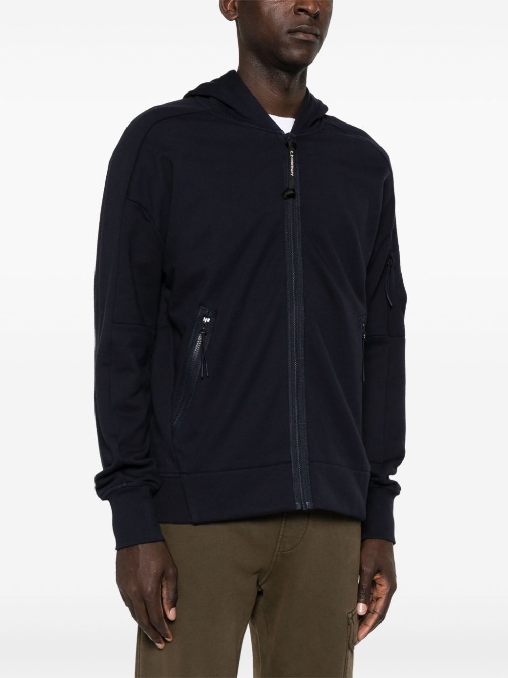 Lens-detailed cotton hoodie - 3
