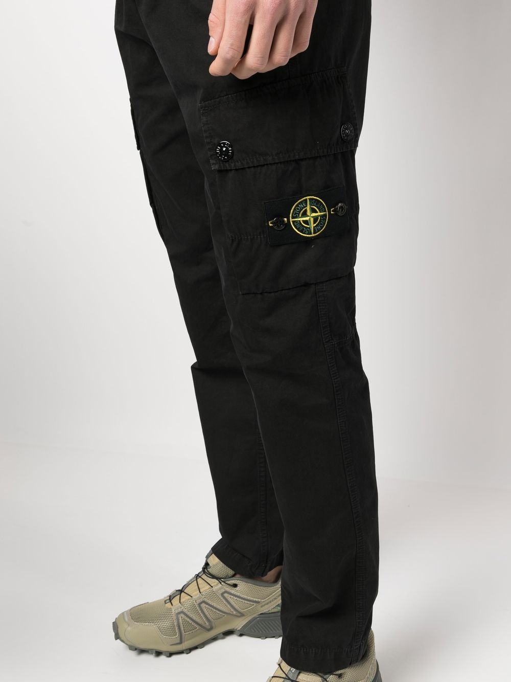 side cargo-pocket detail trousers - 5