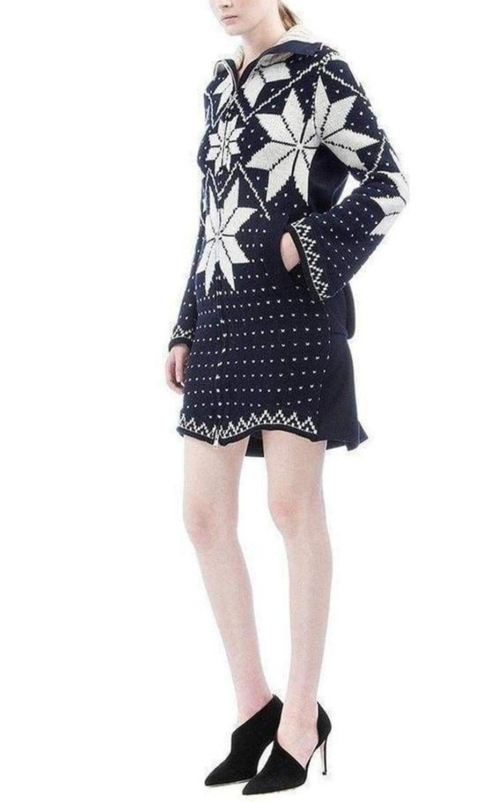 Luck Jacquard Long Cardigan Coat - 3