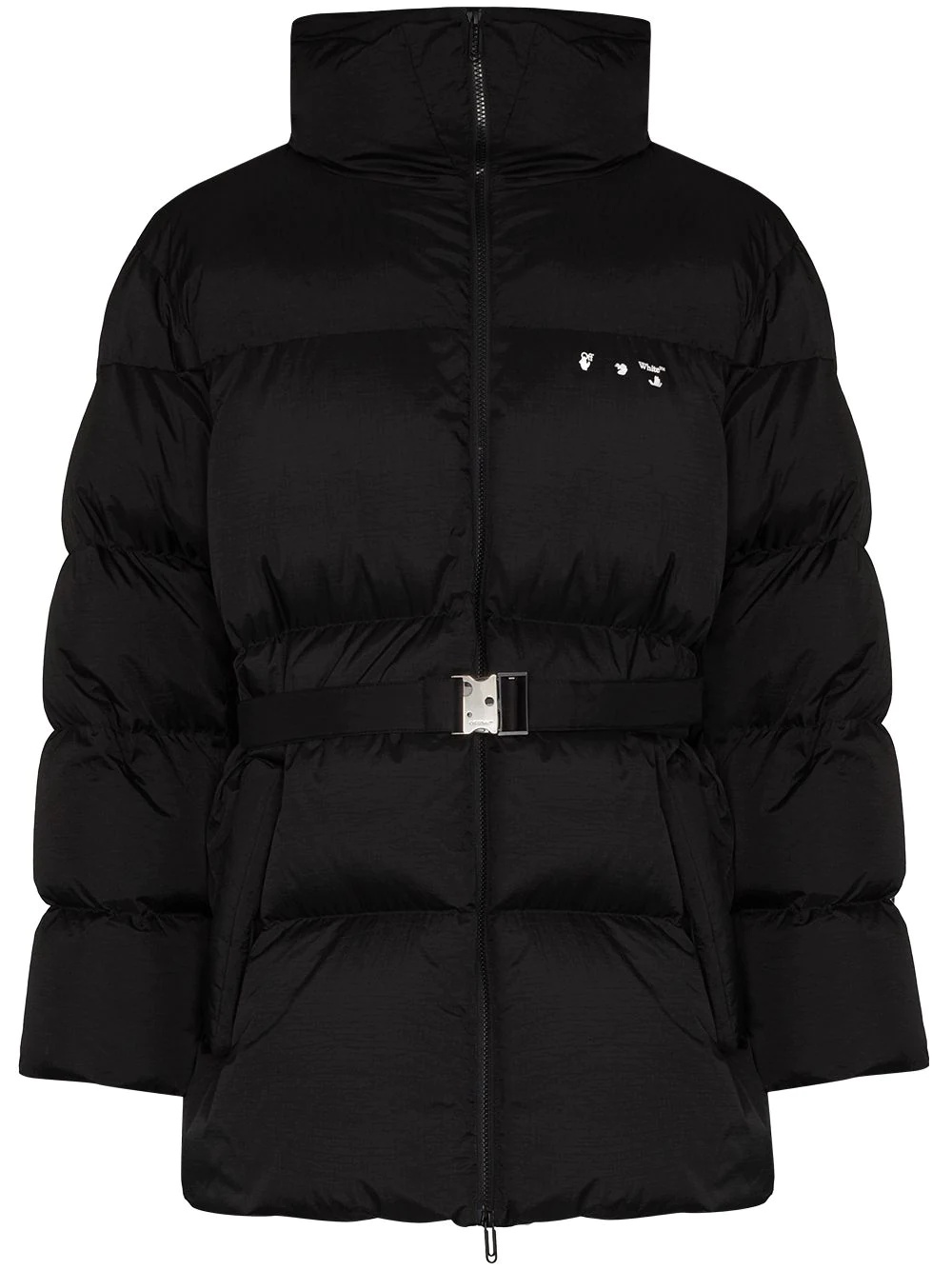 Hands Off belted puffer down jacket - 1