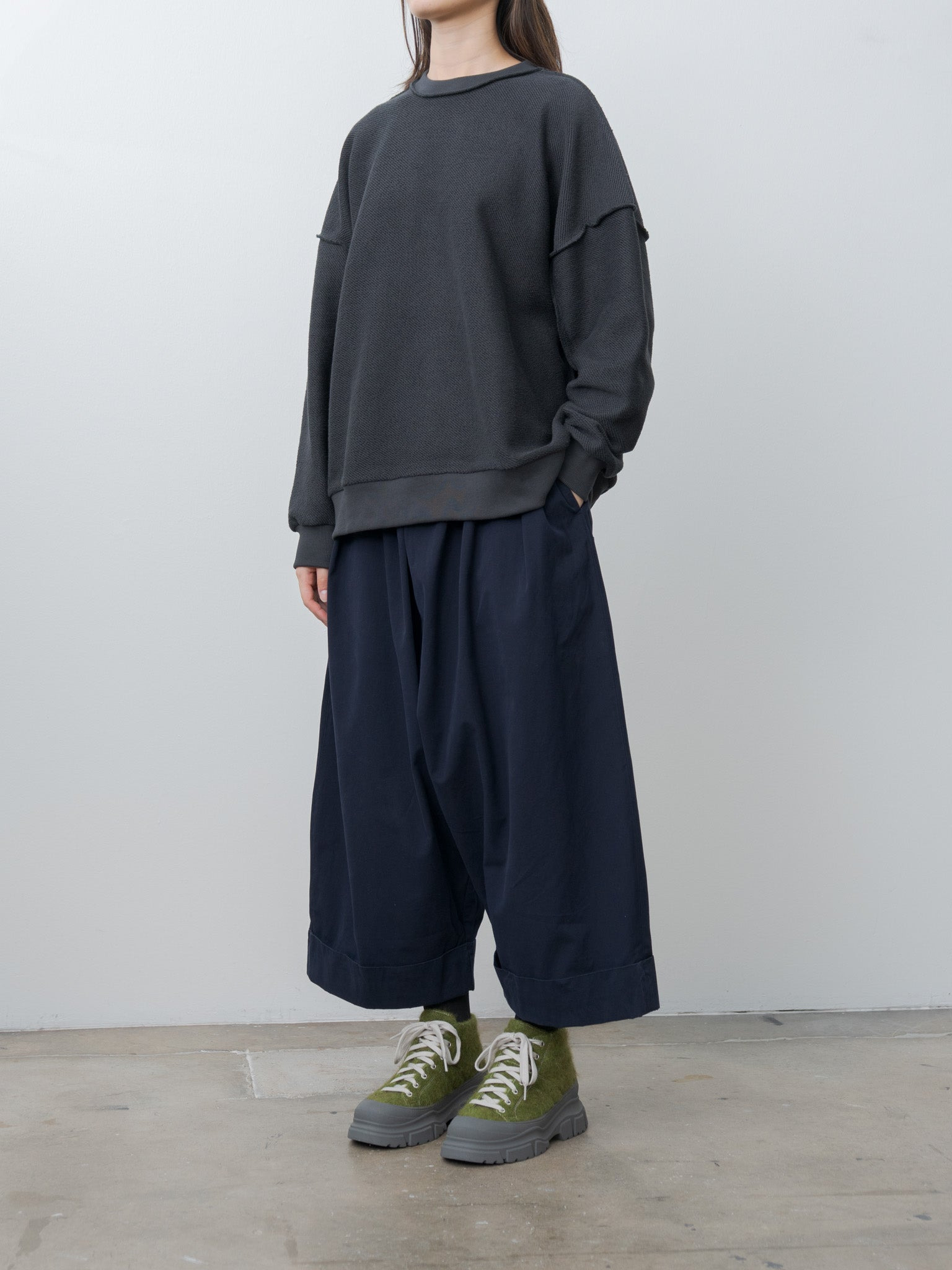 The Mechanic Jumper - Loopback Twill Charcoal - 3