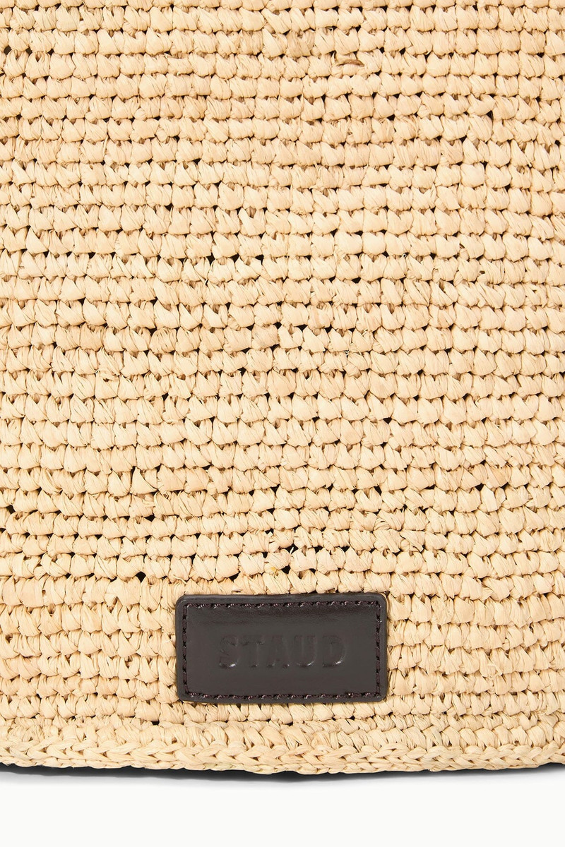STAUD LANI LARGE RAFFIA BUCKET BAG NATURAL 5