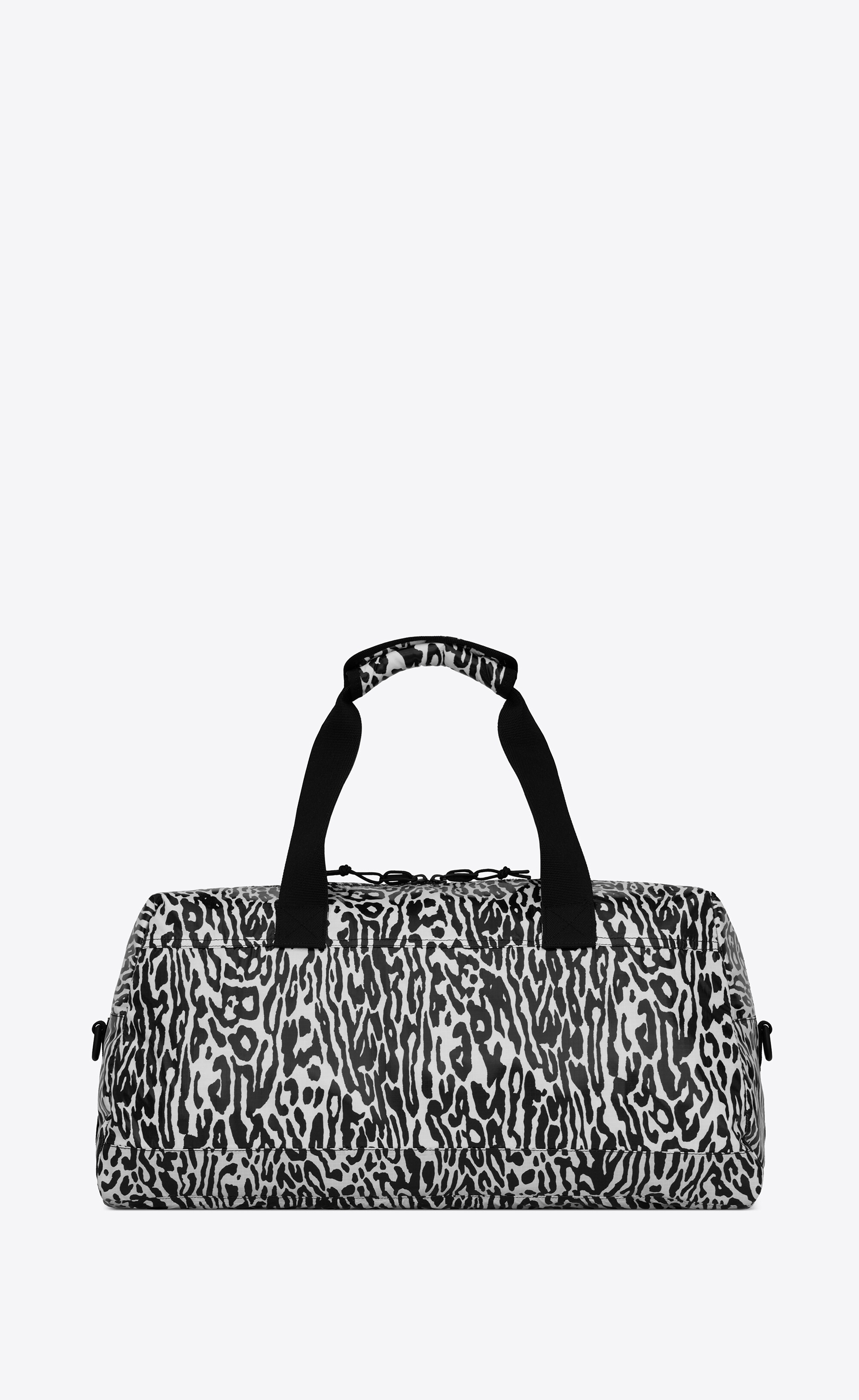 nuxx duffle bag in leopard print nylon - 2