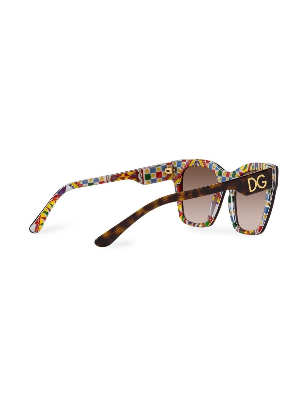 tortoiseshell-effect square-frame sunglasses - 4