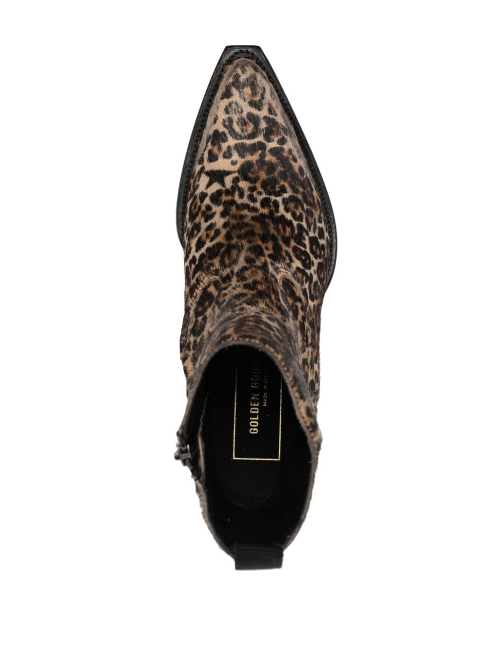 leopard-print 50mm distressed boots - 4