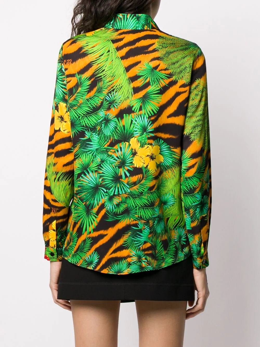 jungle print long sleeve shirt - 4