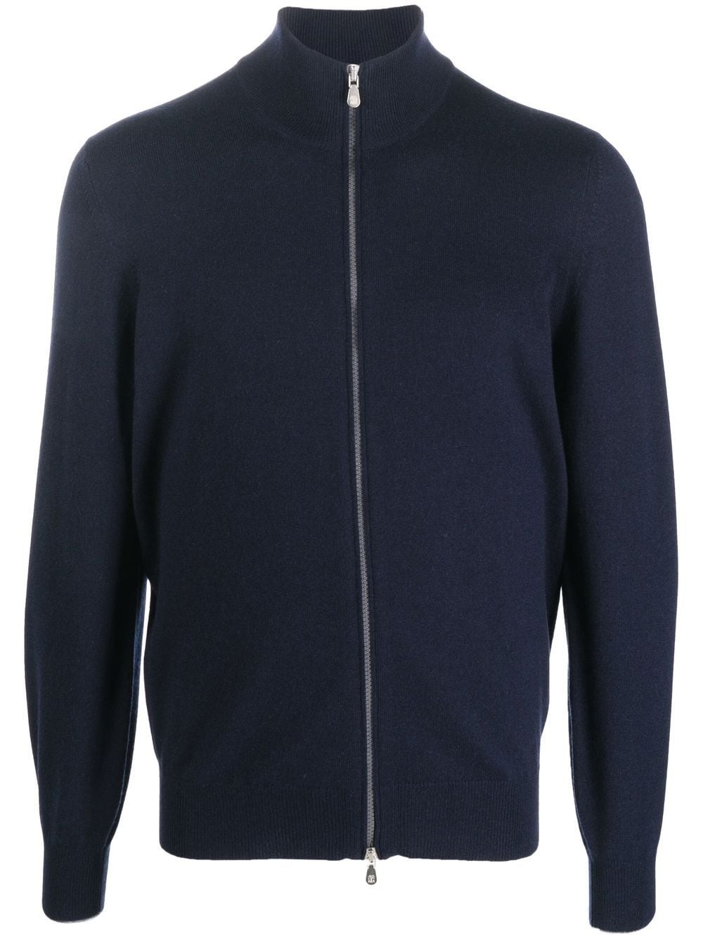 funnel neck zip-up cashmere jumper - 1