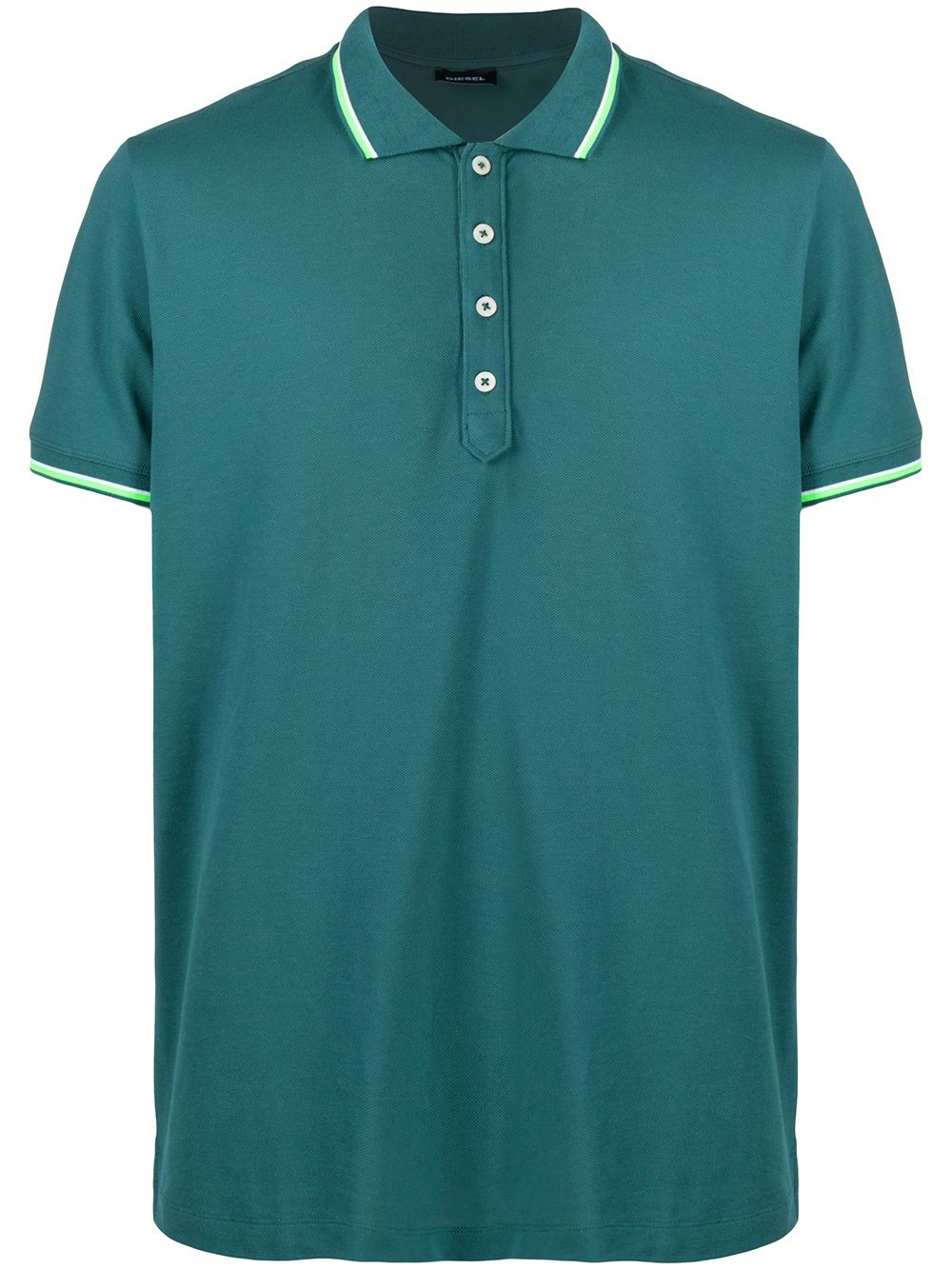 logo patch polo shirt - 1