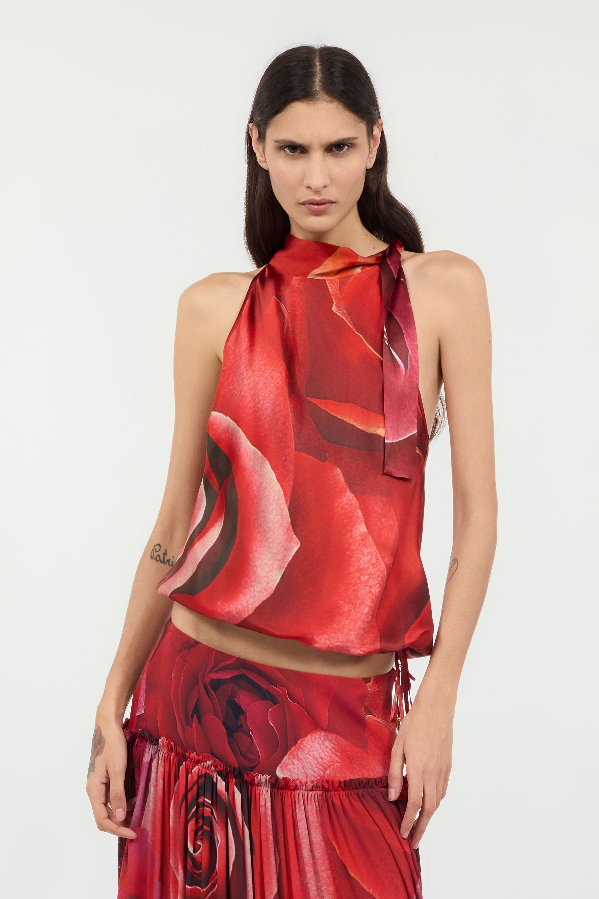 Silk Garden Rose-Print Top - 3