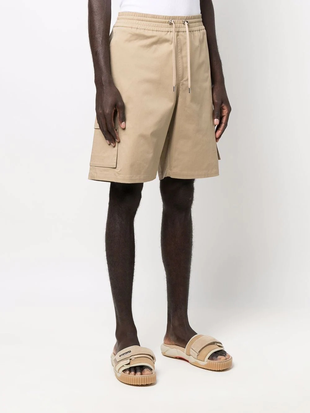 cargo-pocket knee-length shorts - 3
