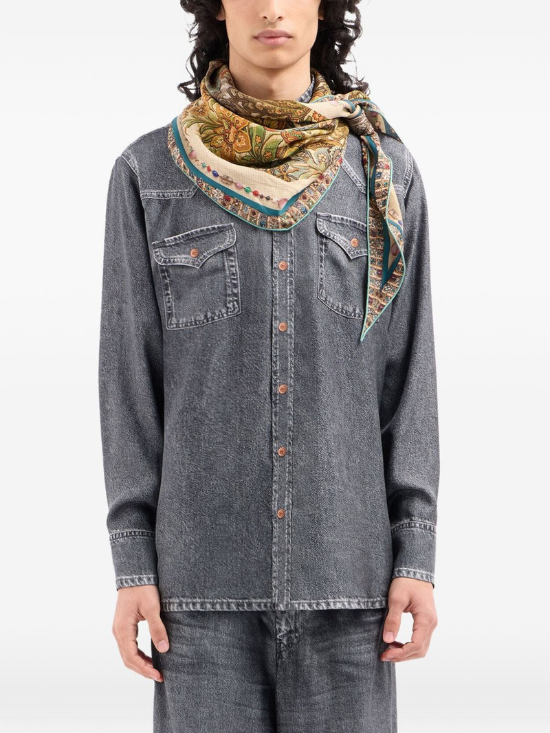 Aloeuw floral paisley silk scarf 3