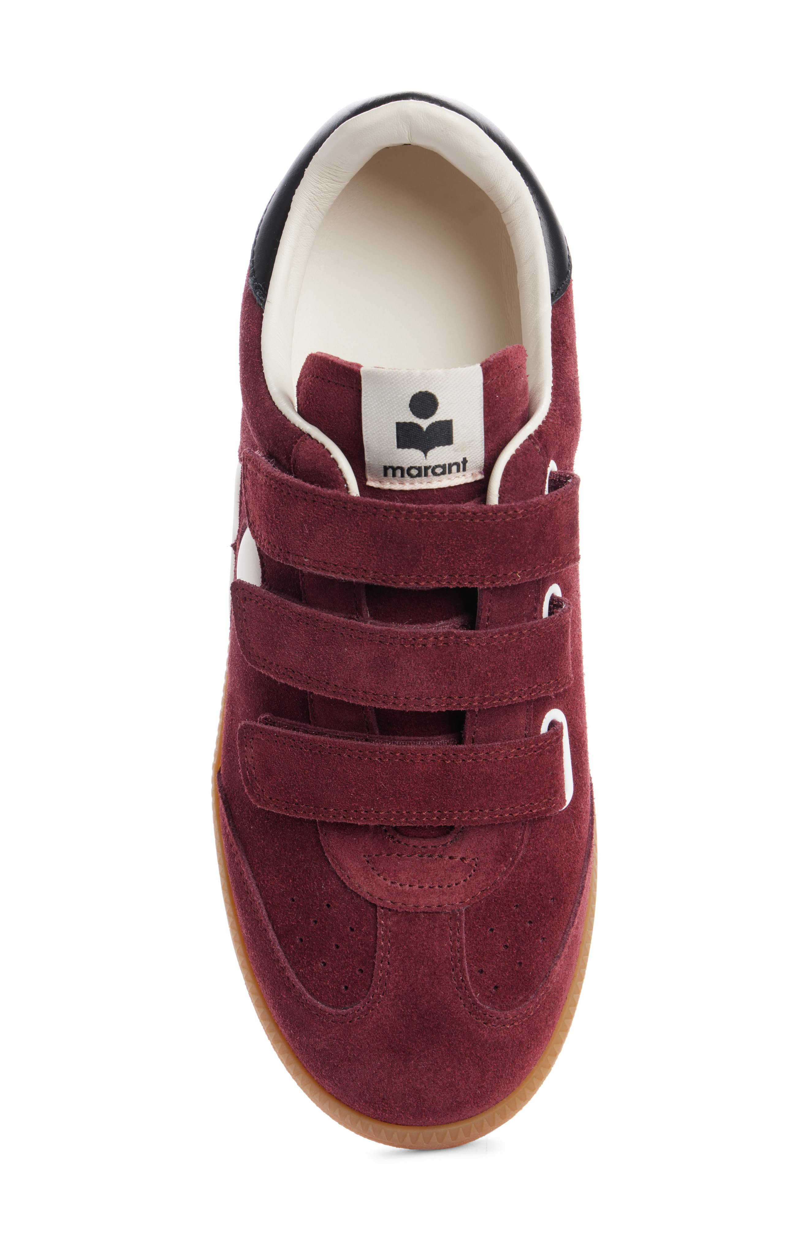 Isabel Marant Beth Low Top Sneaker in Burgundy/Ecru at Nordstrom - 4