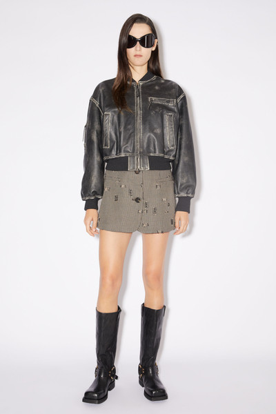 Acne Studios Leather buckle boots - Anthracite grey outlook