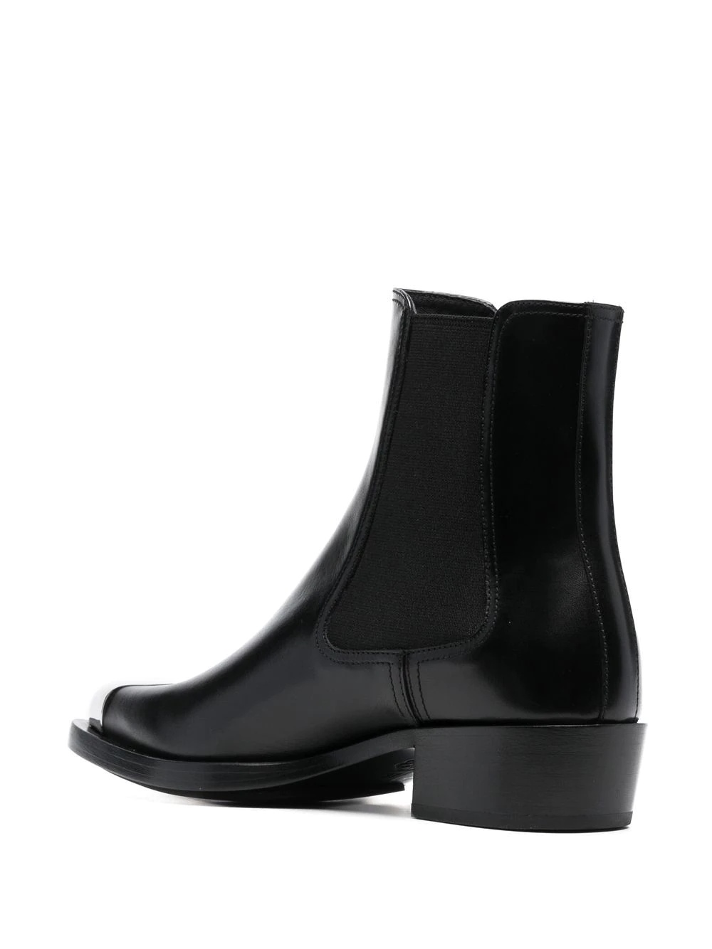 toe-cap 35mm leather boots - 3
