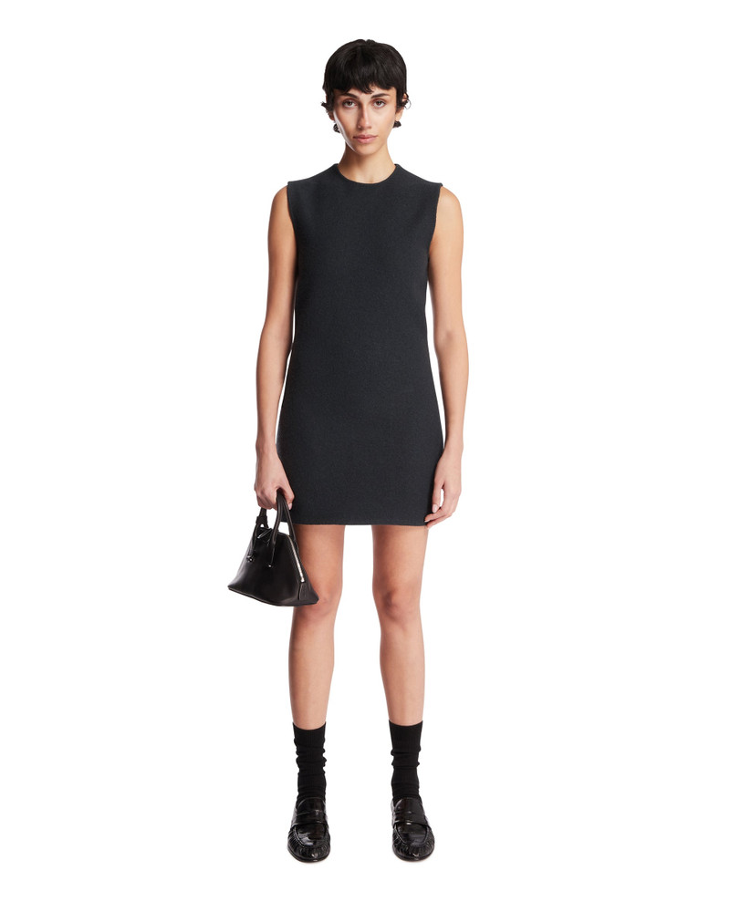 RIER Gray Wool Short Dress outlook