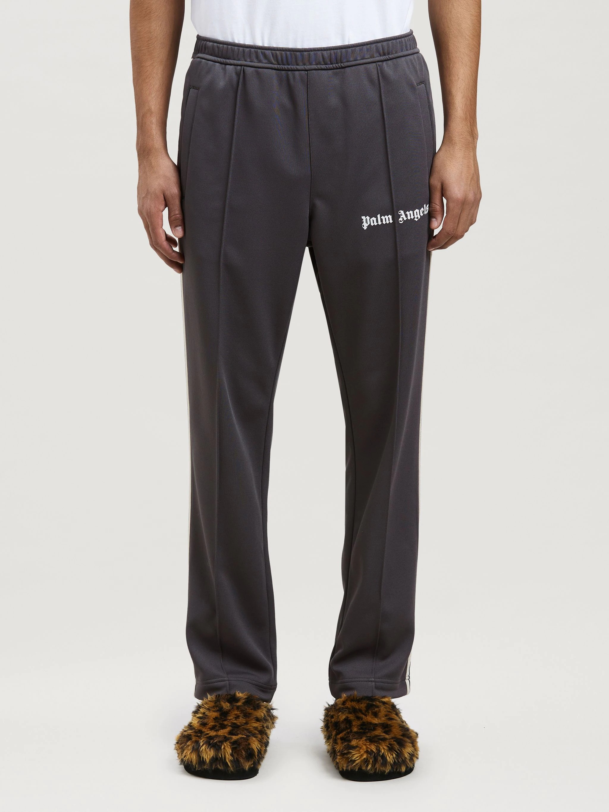 THIN WAIST SLIM TRACK PANTS - 3