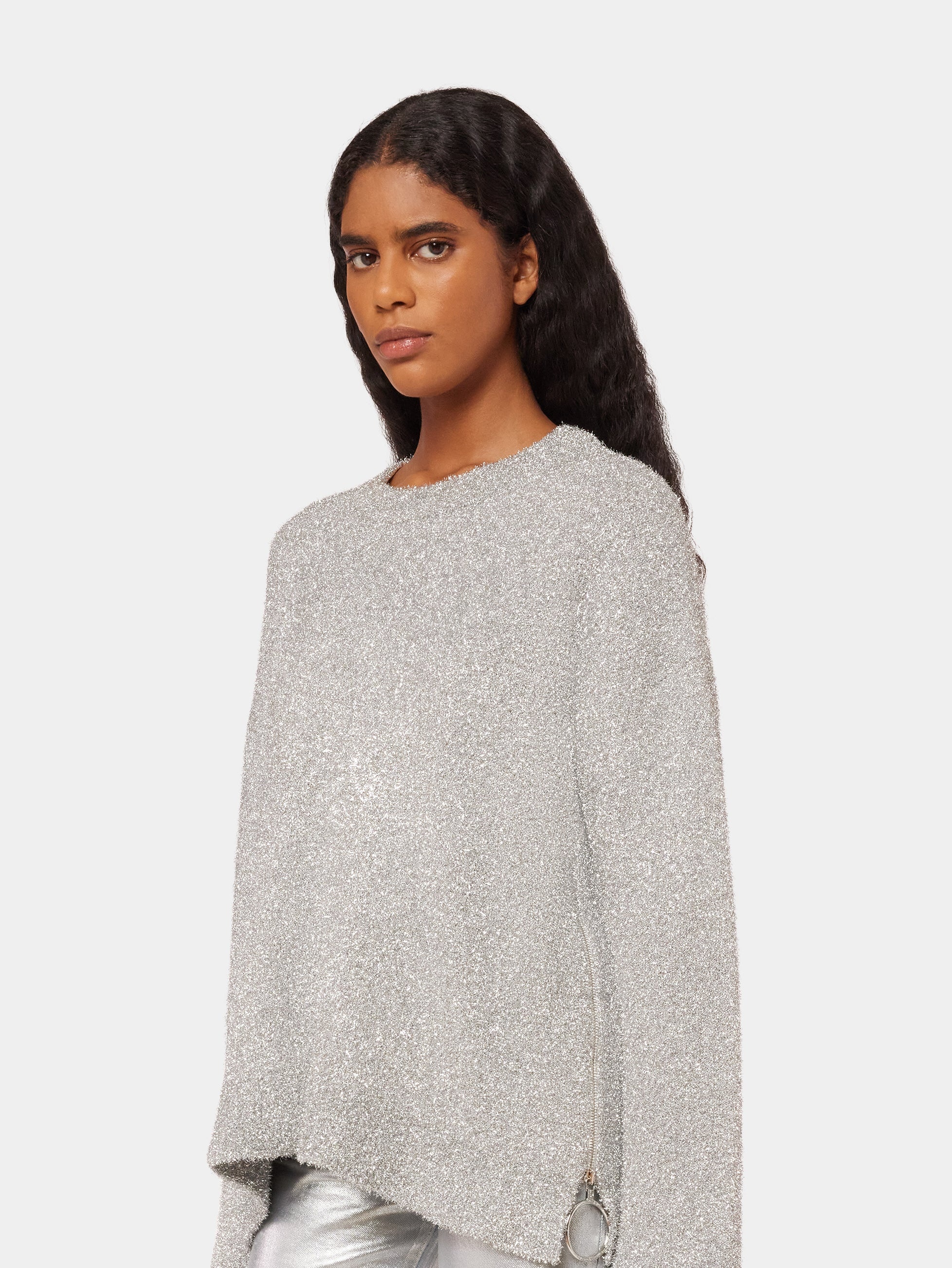 SWEATER WITH SILVER METALIZED EFFECT - 2