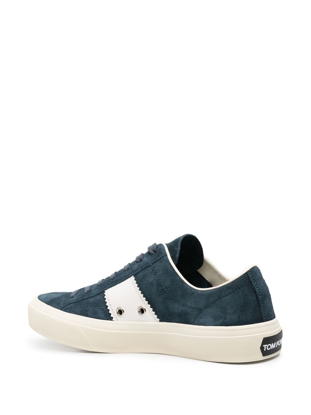 suede lace-up sneakers - 3