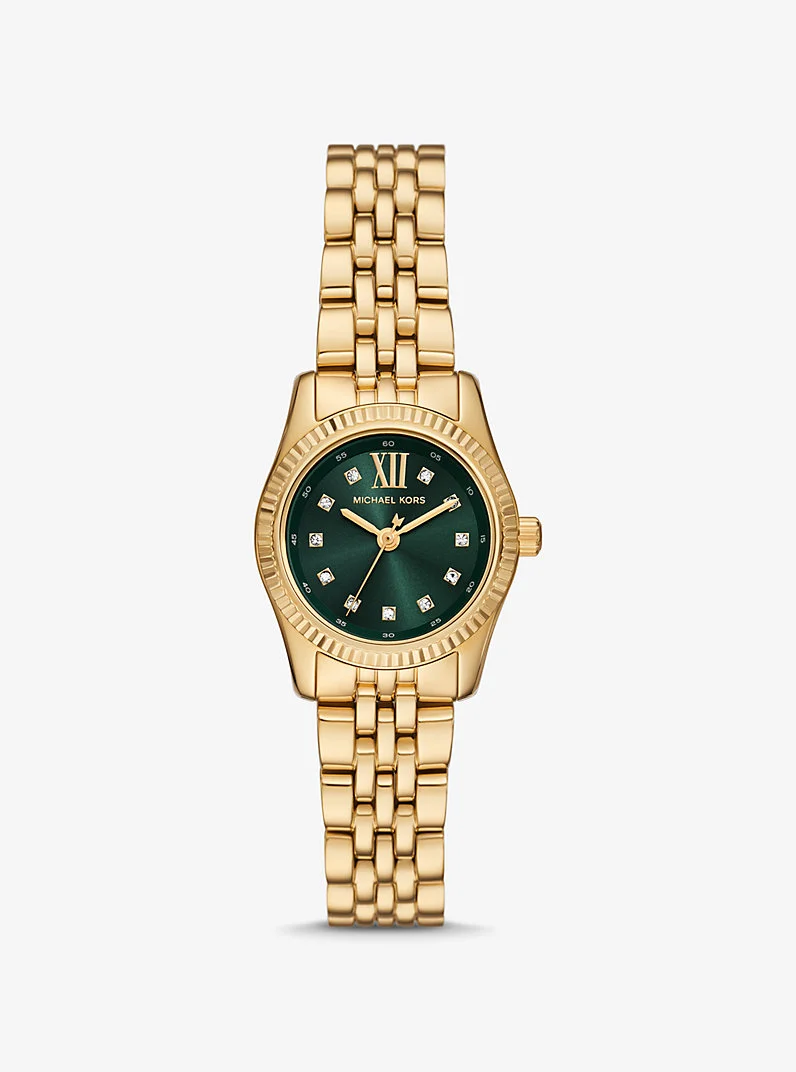 Petite Lexington Pavé Gold-Tone Watch - 1