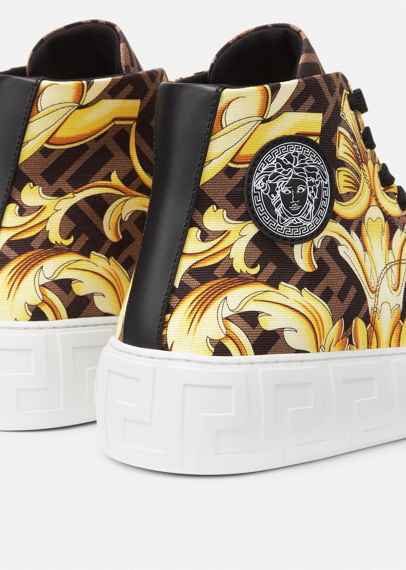 Fendace Gold Baroque Greca Sneakers - 5