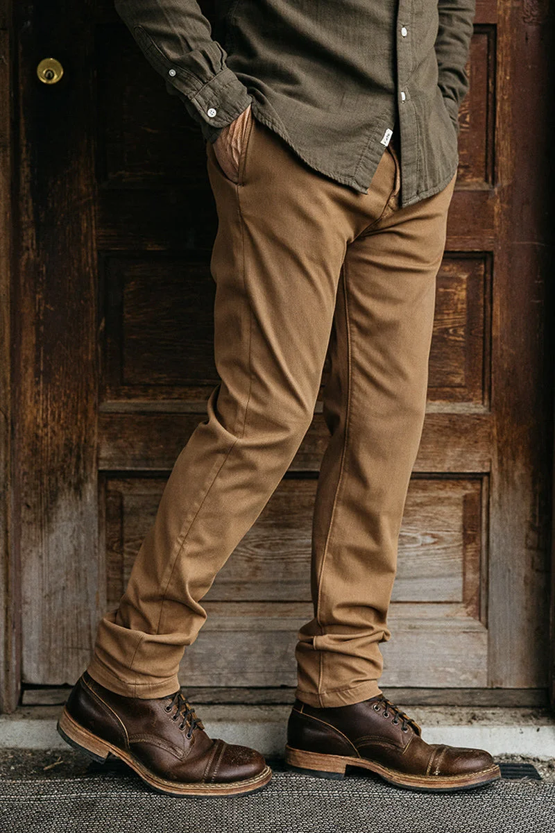 The Axe Slim Denit® Chino - Military Green - 1