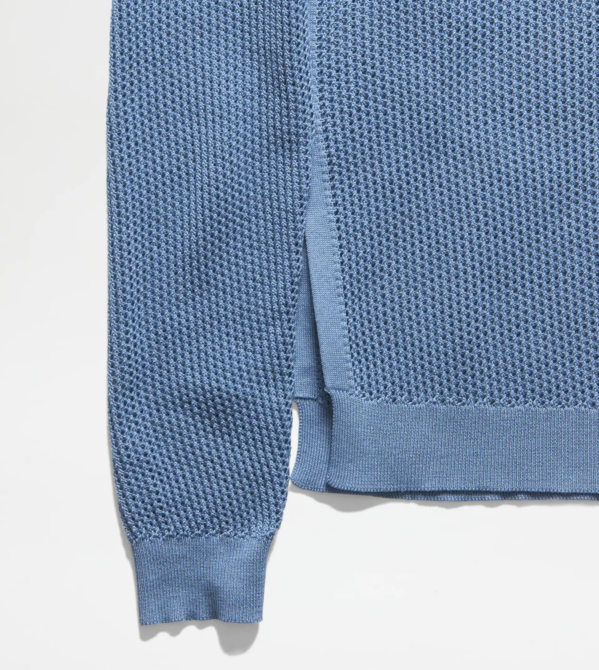 KNITTED POLO SHIRT - LIGHT BLUE - 6