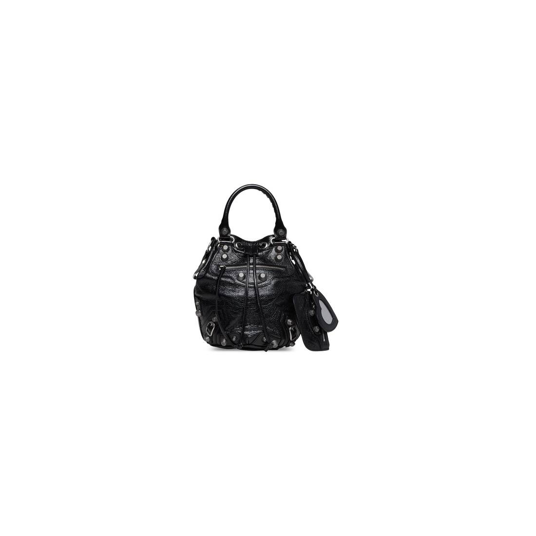 Women's Le Cagole Small Bucket Bag  in Black - 7