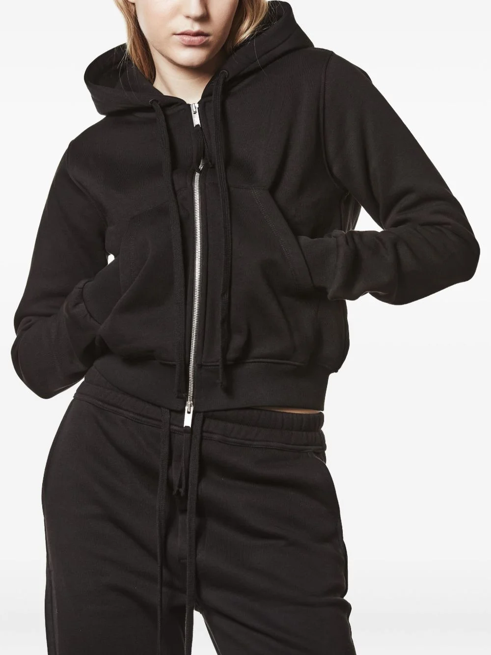 hooded zip-up jacket - 1