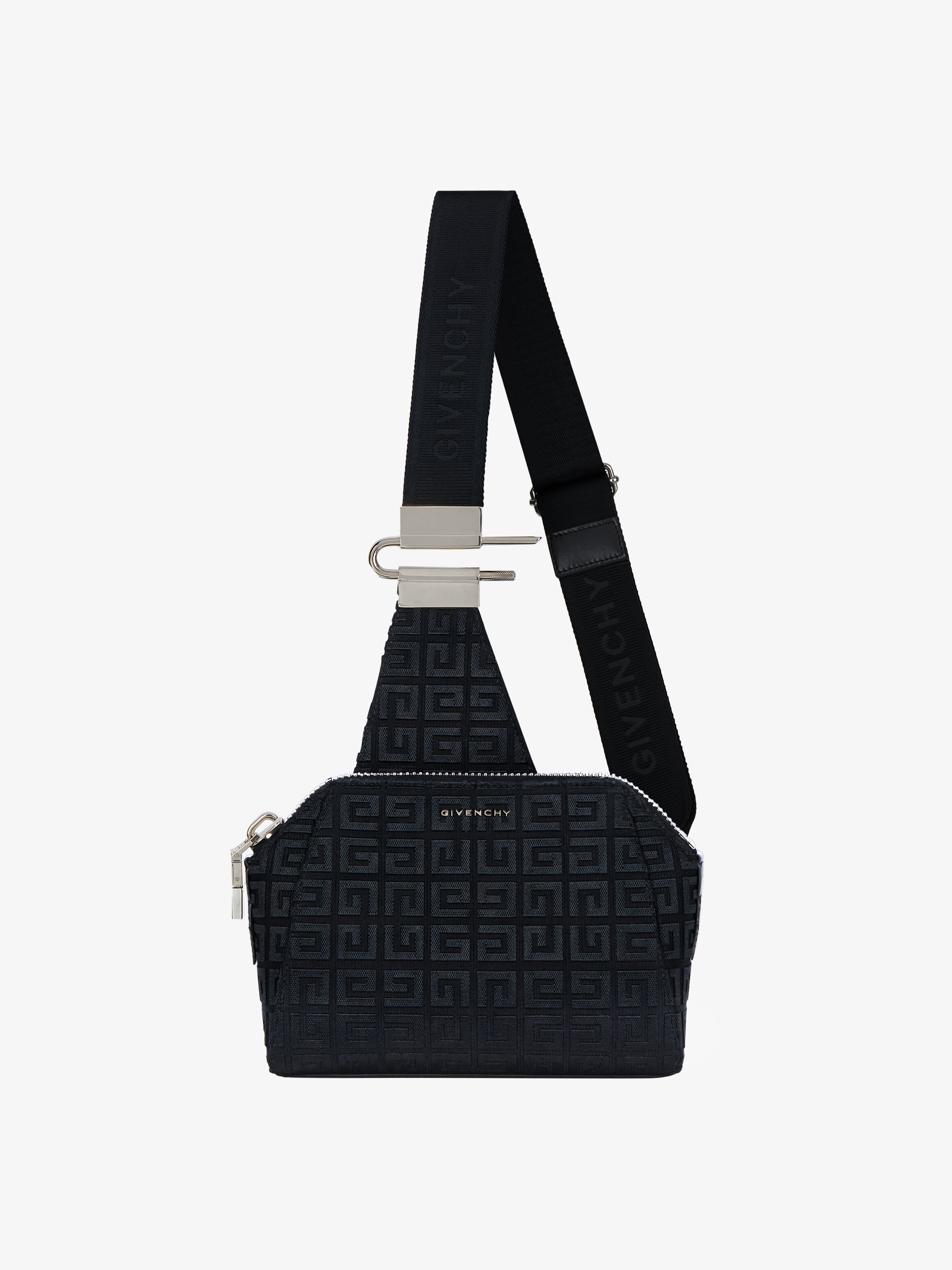 SMALL ANTIGONA CROSSBODY BAG IN 4G EMBROIDERED CANVAS - 1