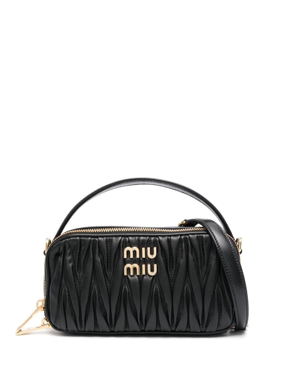 MatelassÃ© leather cross-body bag - 1