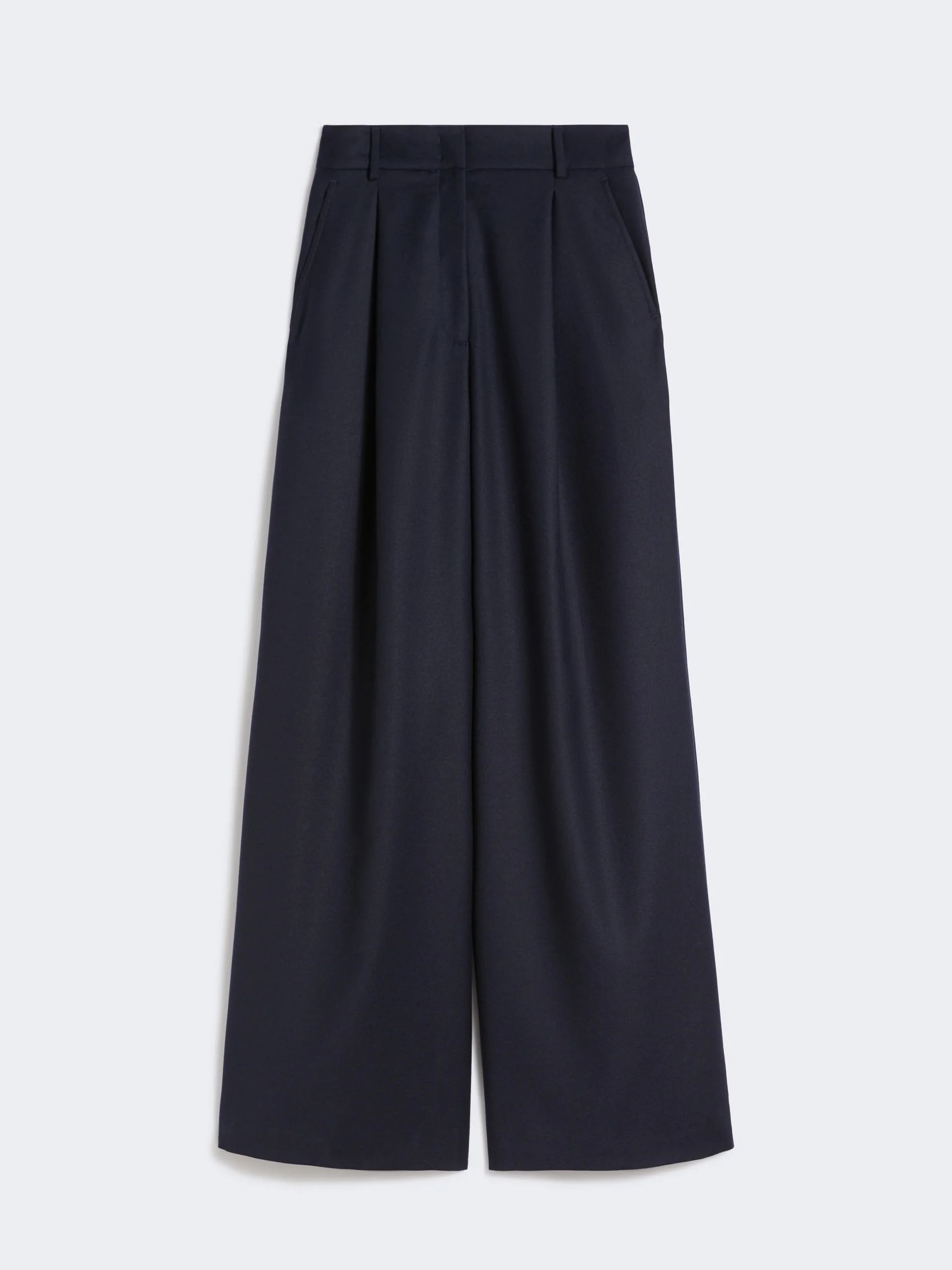 GLOBALE Wool flannel palazzo trousers - 1
