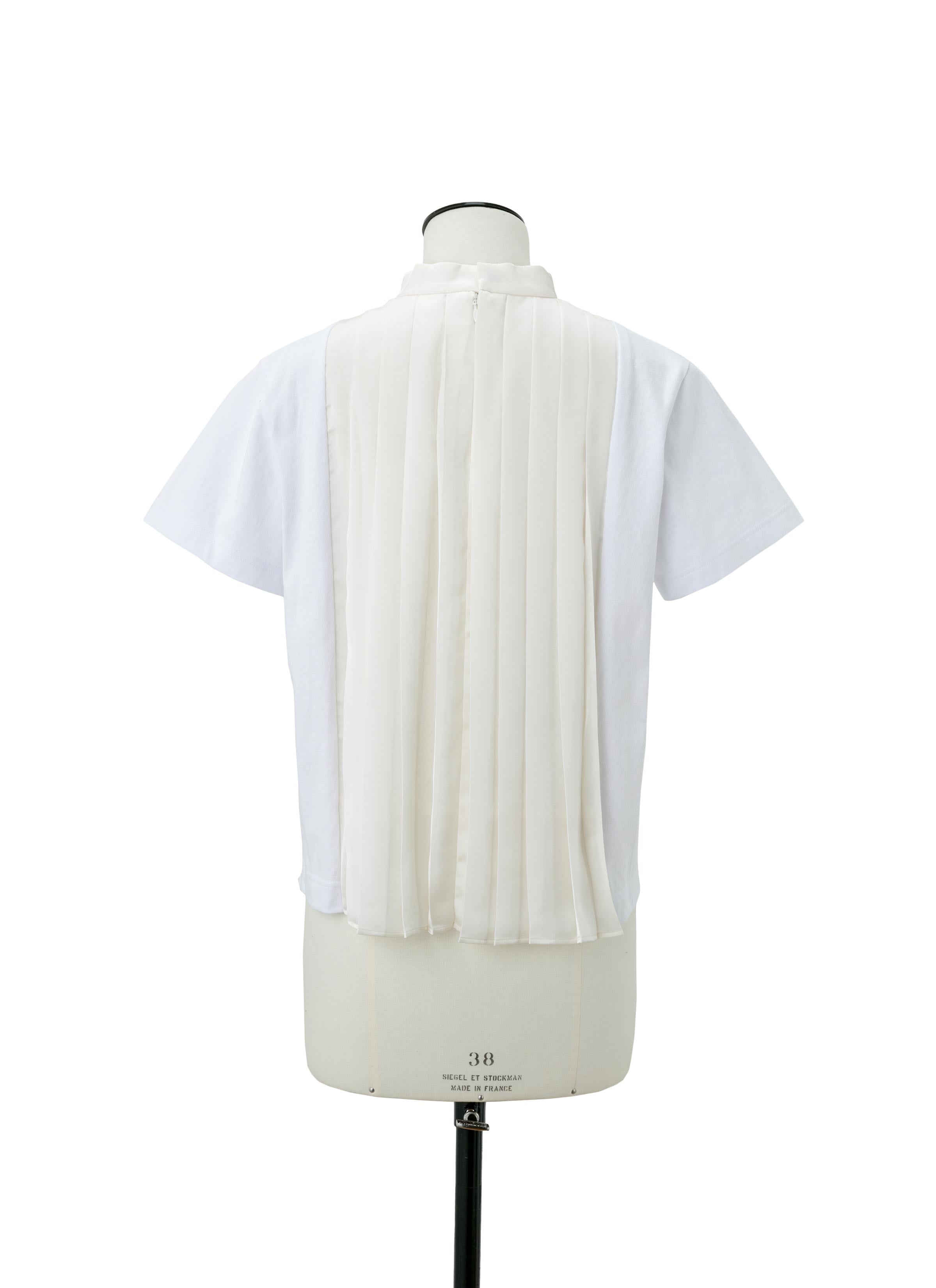 Cotton Jersey x Satin T-Shirt - 4