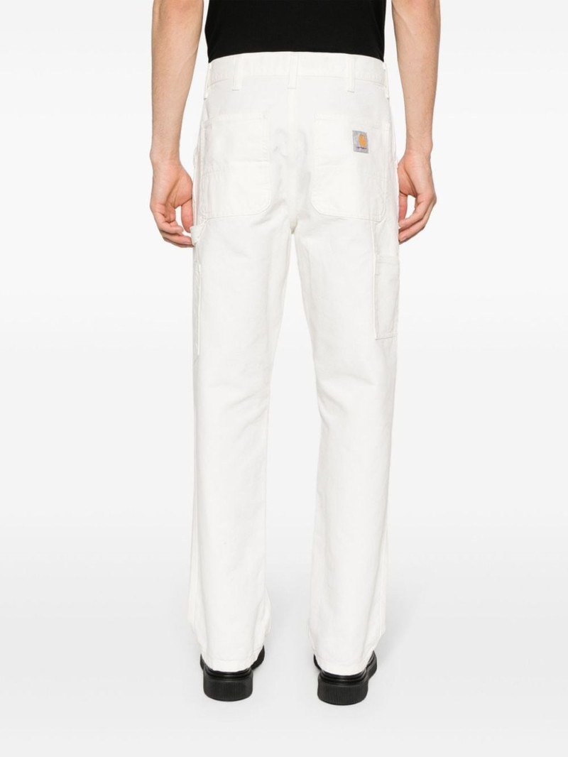 Single Knee straight-leg trousers 4