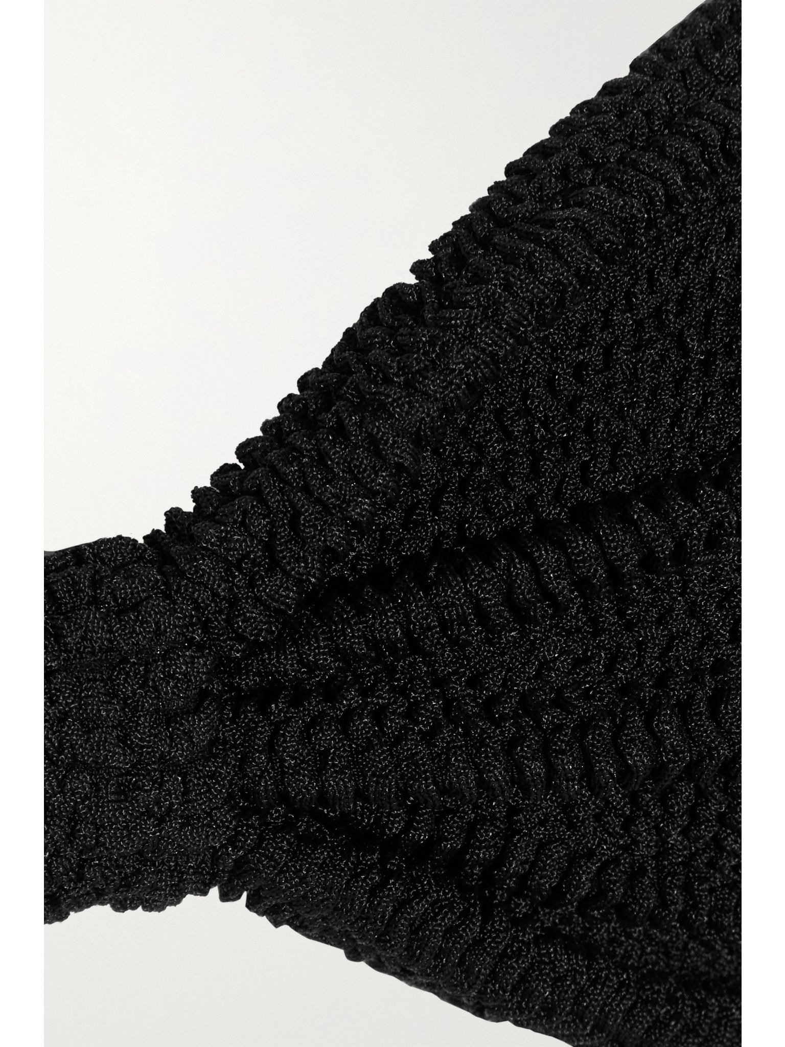 Jean seersucker bandeau bikini Black - 5