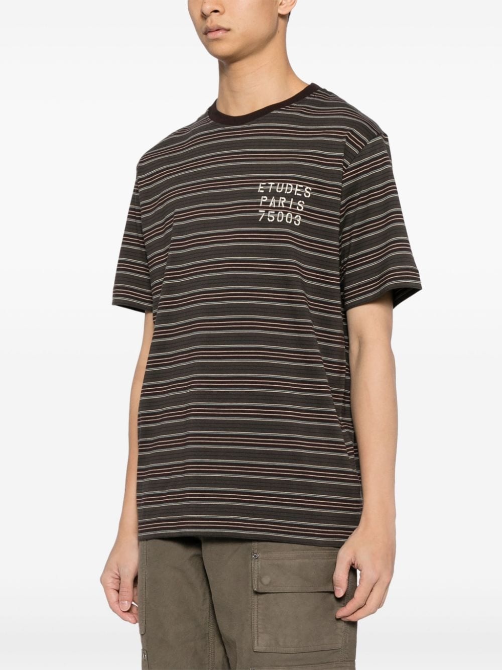 striped cotton T-shirt - 3