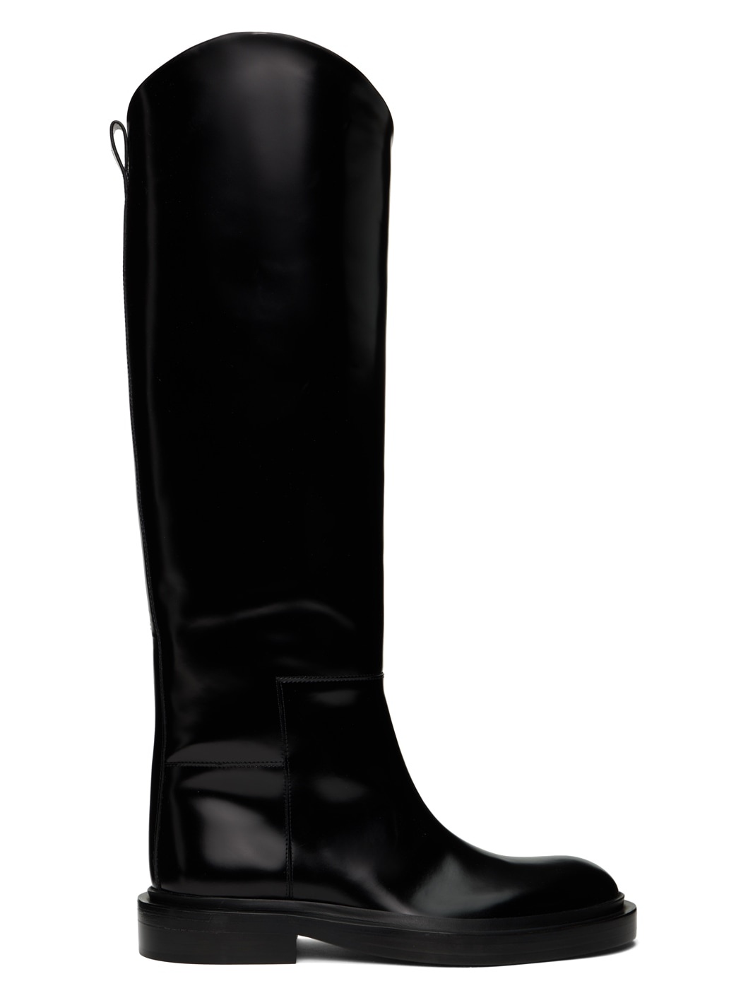 Black Knee Tall Boots - 1