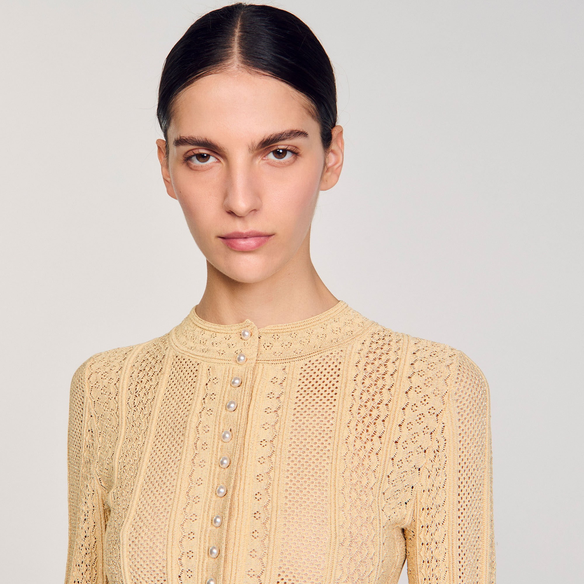 POINTELLE KNIT CARDIGAN - 3