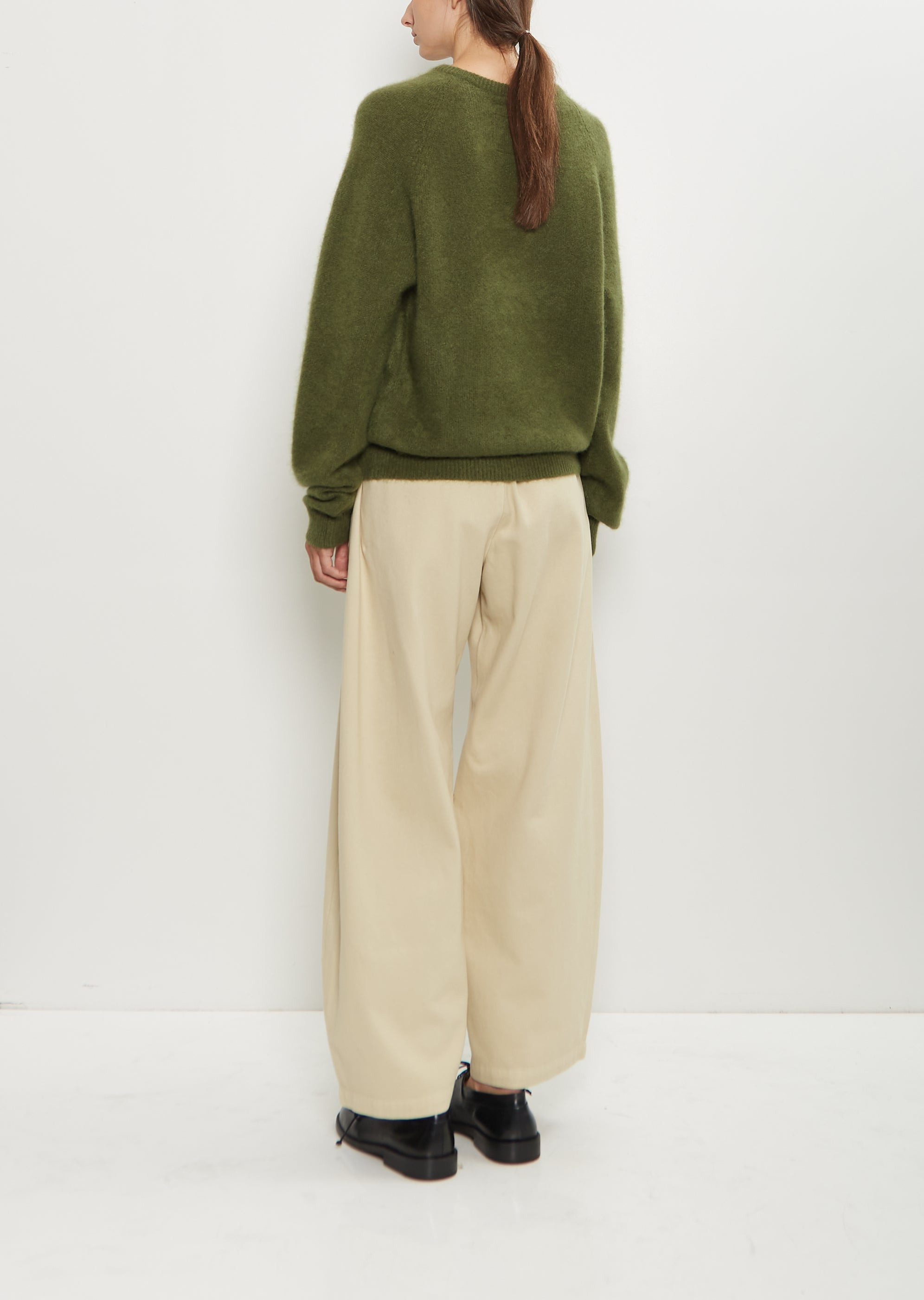 Cashmere Silk R-Neck Sweater - 3