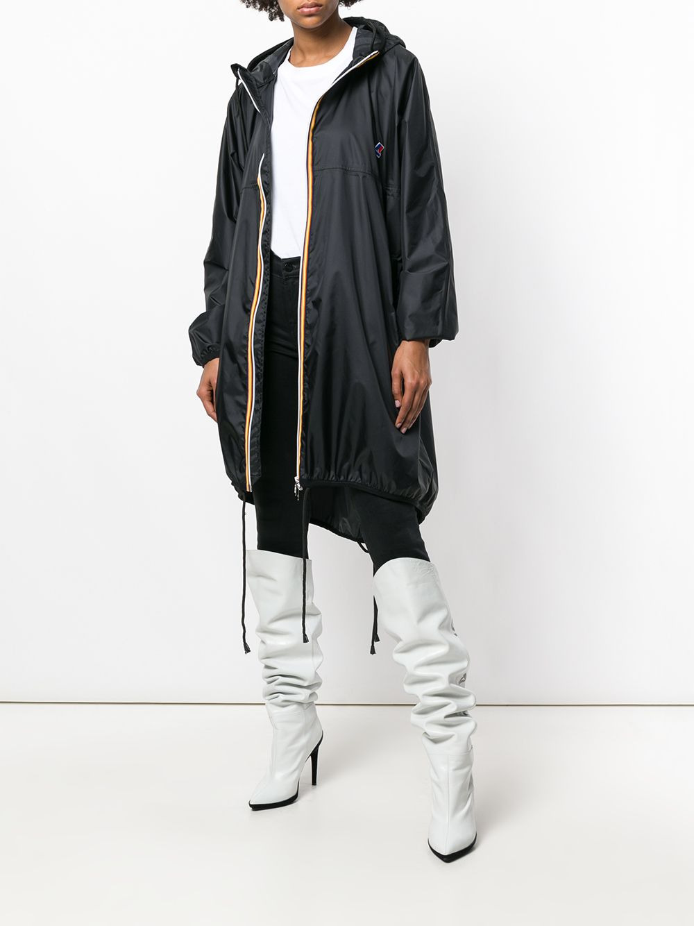 X K-Way oversized zipped coat - 2