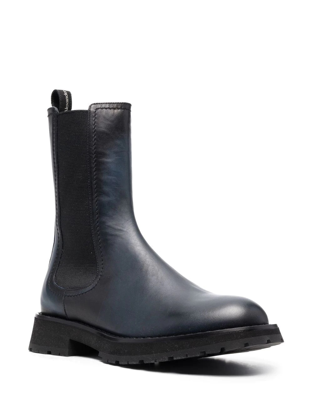 elasticated leather boots - 2